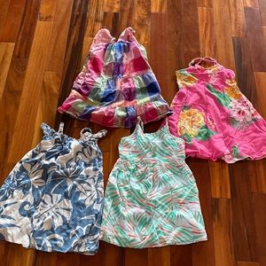 GAP pink and blue strappy Sundresses, size 4